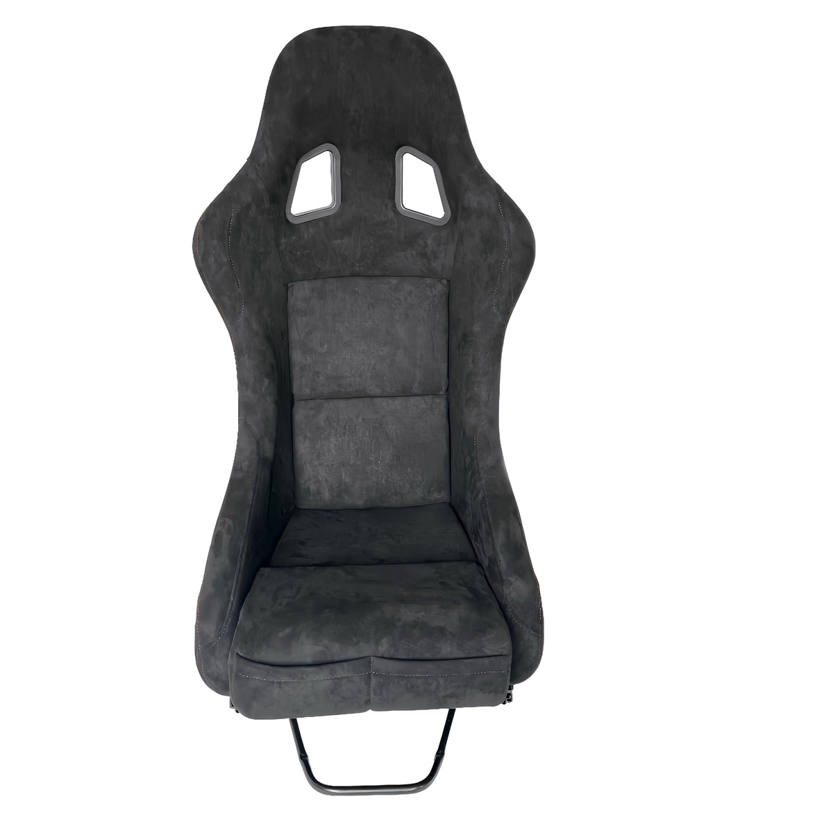 JT-B34 Fiberglass Bucket Seat, Black Suede, Gold-Purple Glitter Back