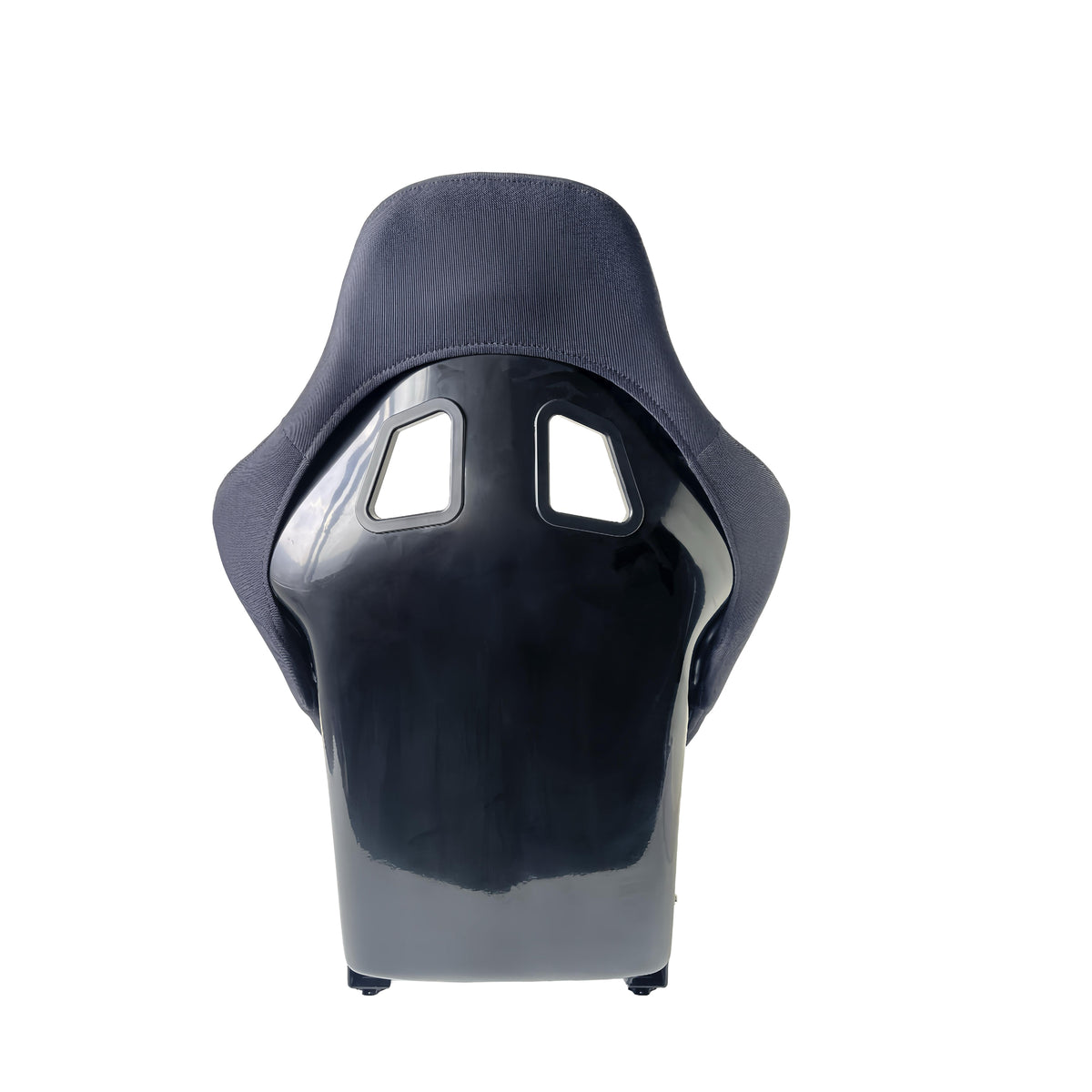 JT-B36 Fiberglass Racing Bucket Seat, Black Knit with Leather Sides