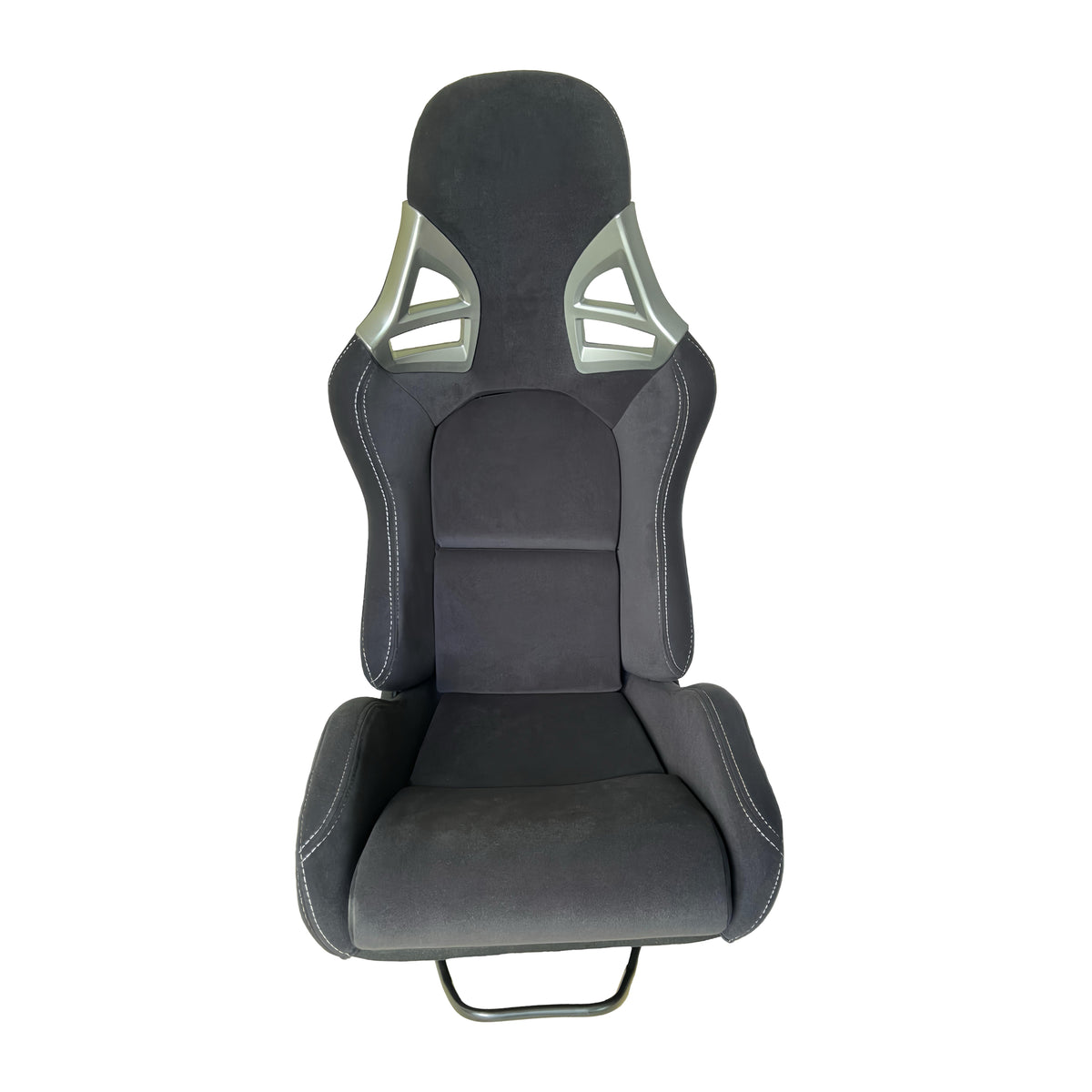 JT-B62 Fiberglass Racing Seat with Dual Adjusters, Black Suede