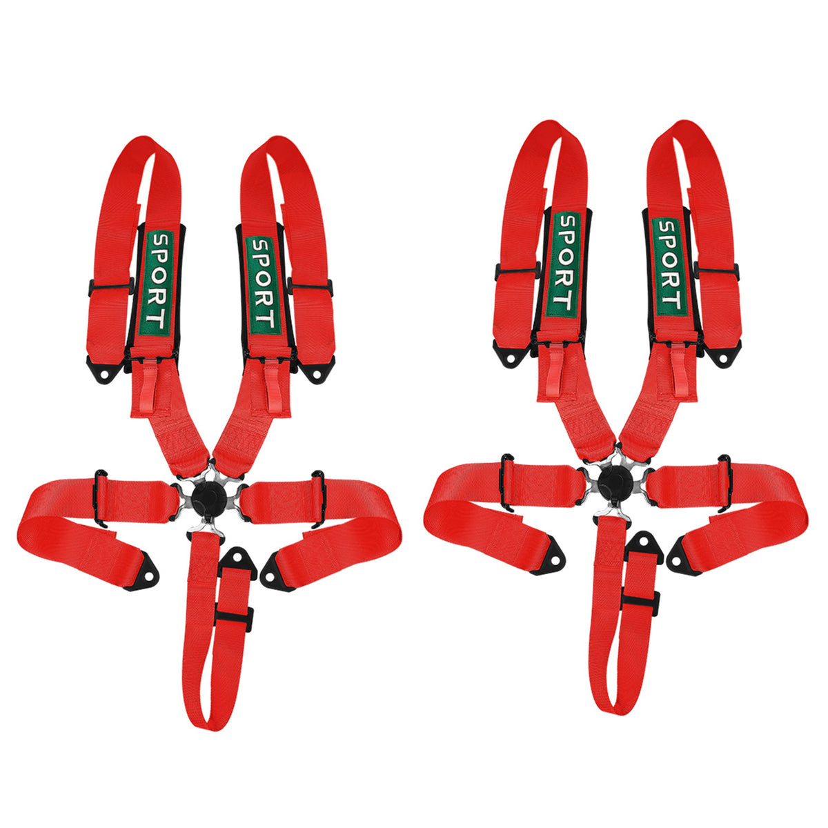 5 Point Racing Harness, 3 Inch Polyester Straps, Quick Release Buckle