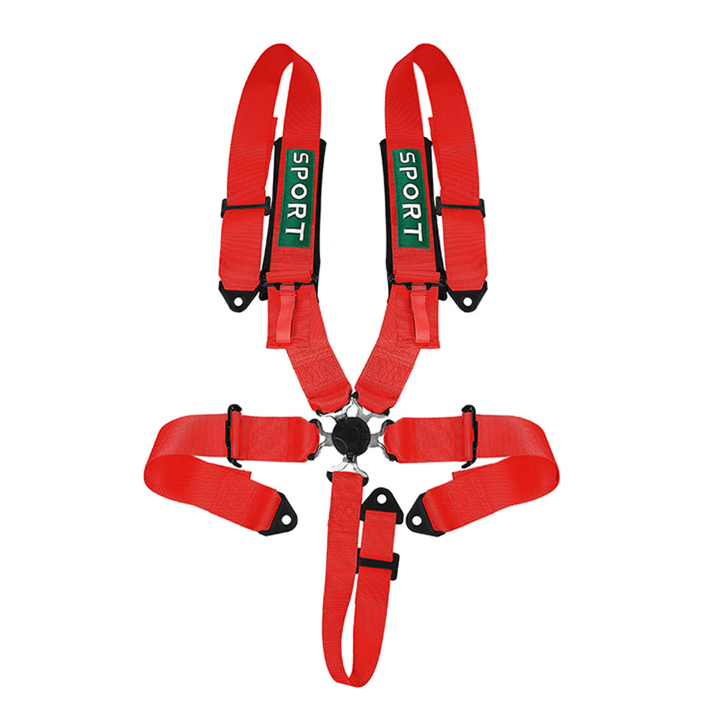 5 Point Racing Harness, 3 Inch Polyester Straps, Quick Release Buckle