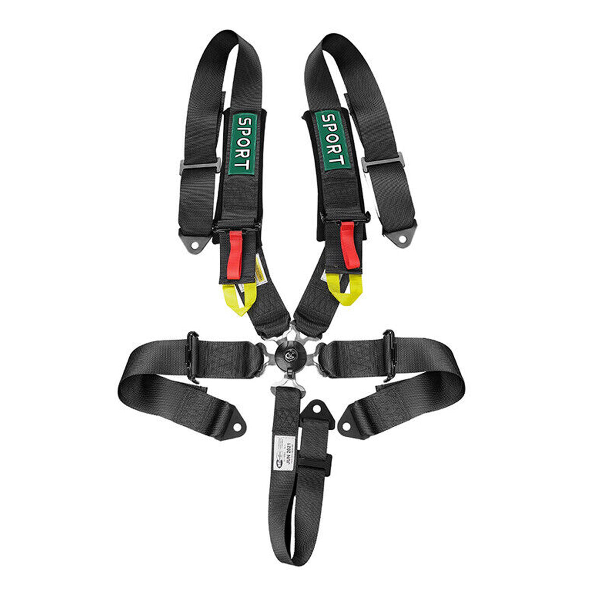 5 Point Racing Harness, 3 Inch Polyester Straps, Quick Release Buckle