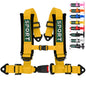 4 Point Racing Harness, 2 Inch Nylon Straps, Quick Release, 9 Colors