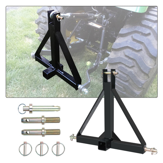 3 Point Hitch 2 Inch Receiver with Ball Mount, Category 1