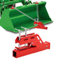 Tractor Bucket Hitch with 3/8 Inch Tow Hook & Chain, 2 Inch Receiver
