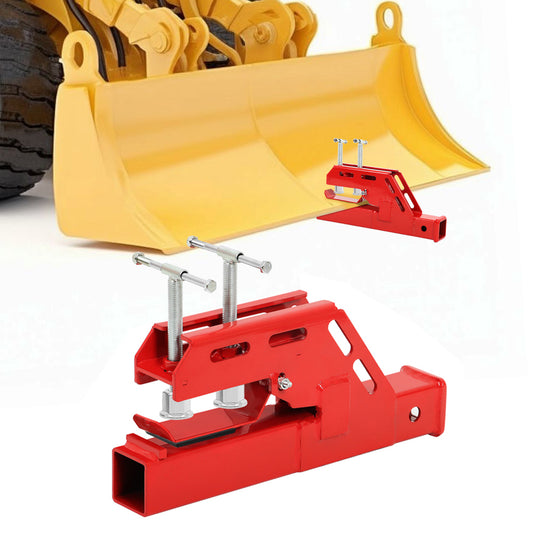 Heavy-Duty Tractor Bucket Hitch, 2 Inch Receiver with Twin T-Bolts
