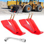 Tractor Bucket Protector Edge Guards, 3/8 Inch Steel, Set of 2