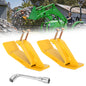 Tractor Bucket Protector Edge Guards, 3/8 Inch Steel, Set of 2