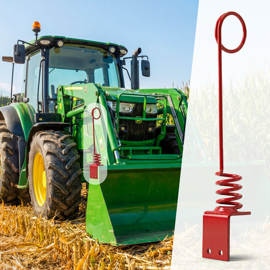 Tractor Hydraulic Hose Holder, Spring-Loaded, Bolt-On or Weld-On