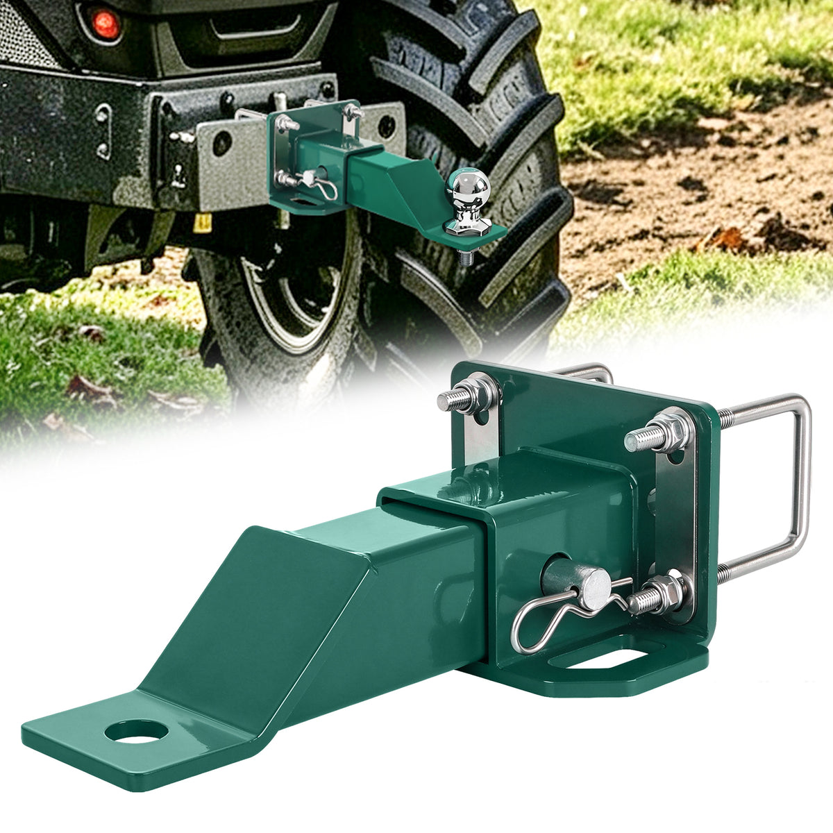 Zero Turn Mower Hitch for John Deere ZTrak, 2 Inch Receiver
