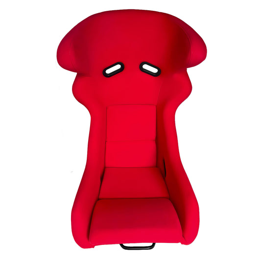 JT-B31 Fiberglass Racing Bucket Seat, Red Suede, Black Back