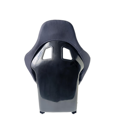 JT-B36 Fiberglass Racing Bucket Seat, Black Knit with Leather Sides