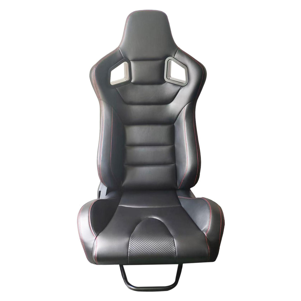 JT-B54 Adjustable Racing Seat, Leather with Carbon Fiber Back