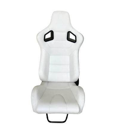 JT-B54 Adjustable Racing Seat, Leather with Carbon Fiber Back