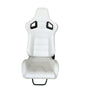 JT-B54 Adjustable Racing Seat, Leather with Carbon Fiber Back