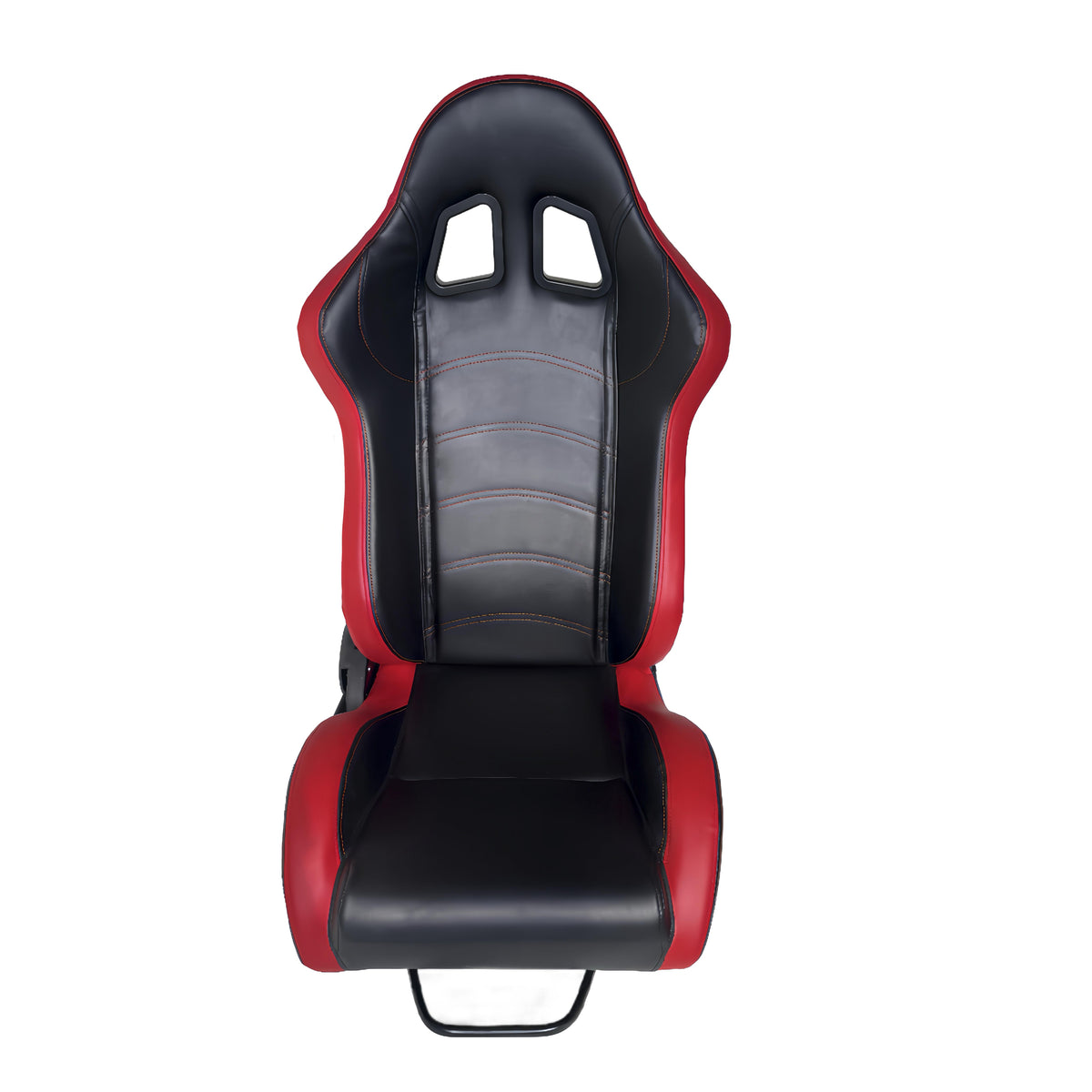 JT-B57 Adjustable Racing Seat, Black and Red, Leather or Knit