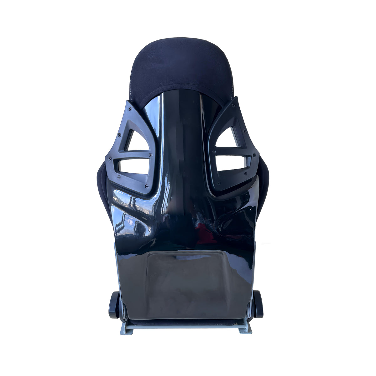 JT-B62 Fiberglass Racing Seat with Dual Adjusters, Black Suede