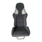 JT-B62 Fiberglass Racing Seat with Dual Adjusters, Black Suede