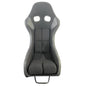 JT-B65 Fiberglass Racing Bucket Seat, Black Suede, Carbon-Look Sides