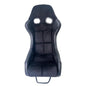 JT-B66 Fiberglass Racing Bucket Seat, Carbon-Look Sides, Silver Back