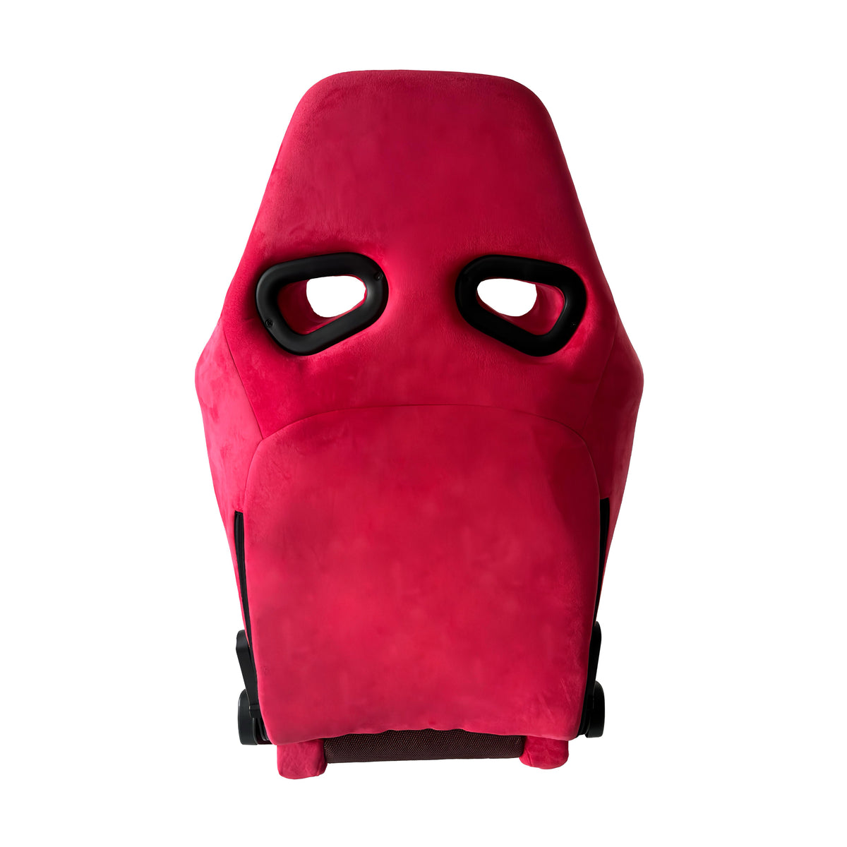 JT-B68 Racing Seat with Dual Adjusters, Red Suede & Birdseye Mesh