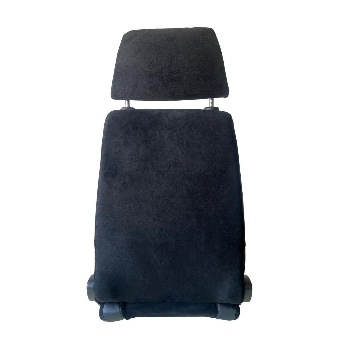 JT-B71 Racing Seat with Headrest, Dual Adjusters, Black Suede