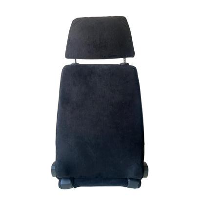 JT-B71 Racing Seat with Headrest, Dual Adjusters, Black Suede